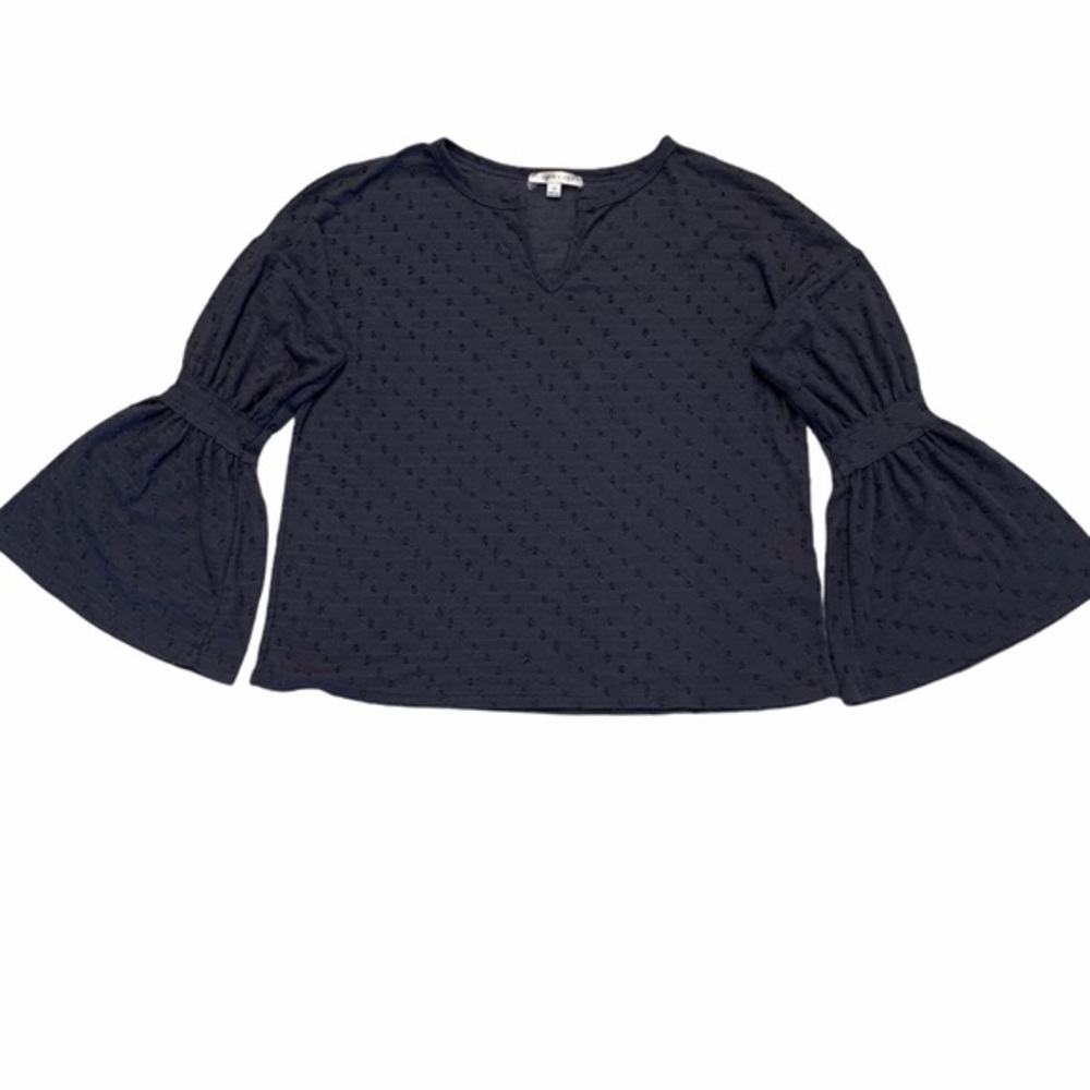 DOWNEAST Long Bell Sleeve Pullover Top